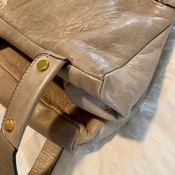 Golden Lane Soave Duo Bloomingdale’s Medium Leather Satchel Purse Bag - Picture 7 of 16